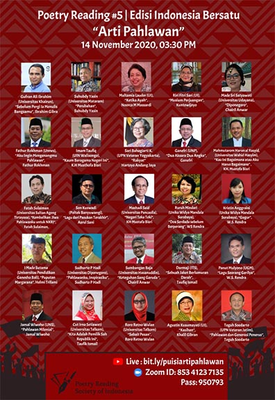 Para Rektor dan Guru Besar se-Indonesia Berpuisi Memperingati Hari Pahlawan 10 November