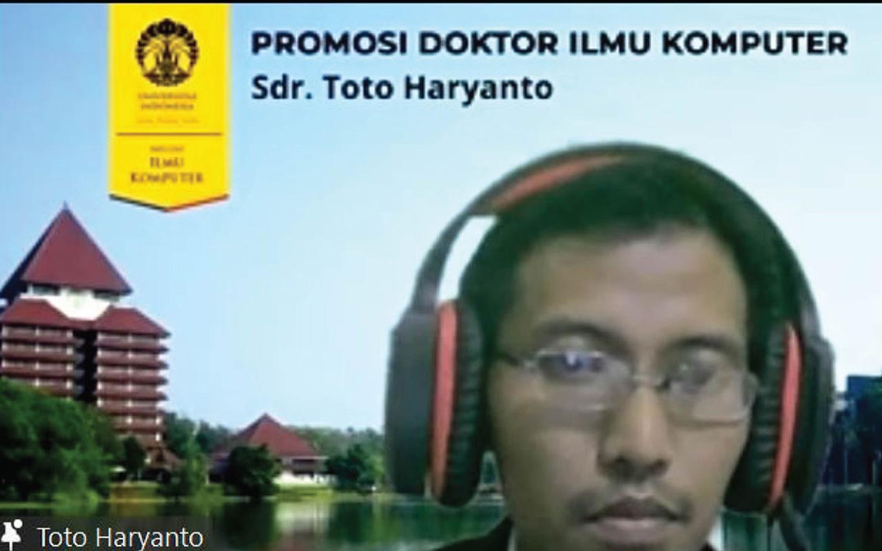 Promosi Doktor Toto Haryanto Fasilkom UI. (foto-foto: UI)