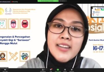 drg. Sutrania Dewi Sulaksana, peserta Program Pendidikan Dokter Gigi Spesialis Penyakit Mulut FKGUI angkatan 2019 sebagai Ketua Bakti Sosial PPDGS IPM FKGUI 2020. (dok UI)
